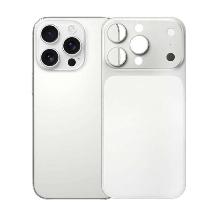 For iPhone 16 Pro Max Ultra-Thin Transforms into 17 Series Matte PET Back Cover(Silver)