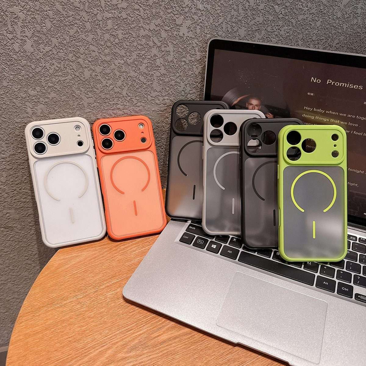 For iPhone 13 Pro Max Cooling Skin Feel Magnetic Phone Case(White)