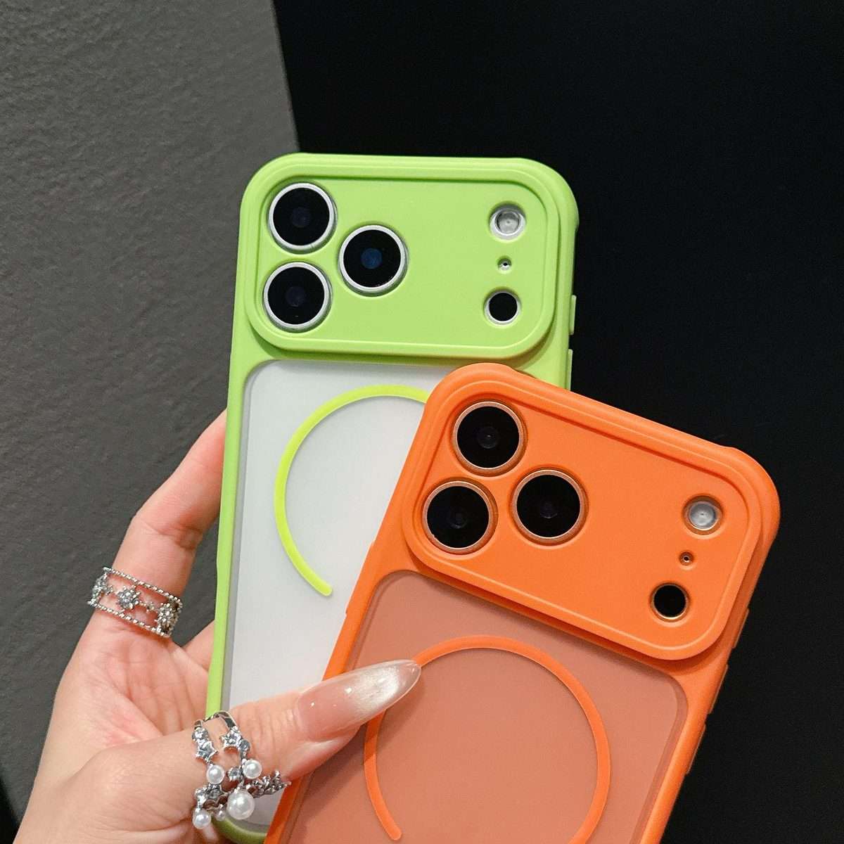For iPhone 13 Pro Max Cooling Skin Feel Magnetic Phone Case(White)
