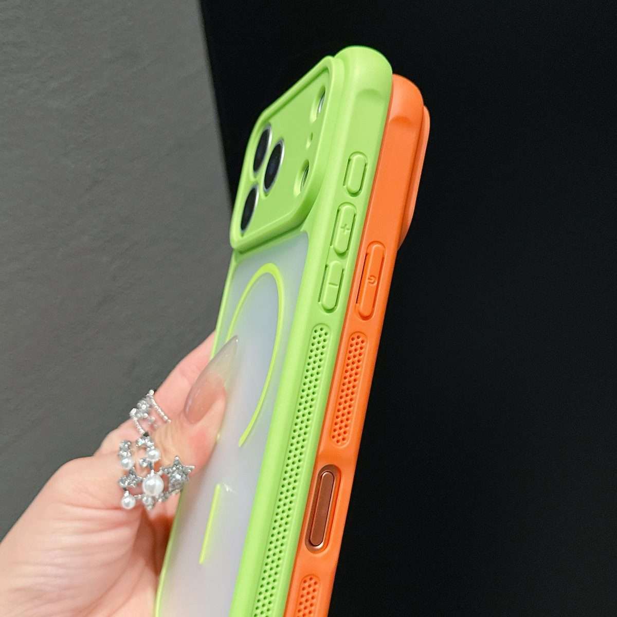 For iPhone 13 Pro Max Cooling Skin Feel Magnetic Phone Case(White)