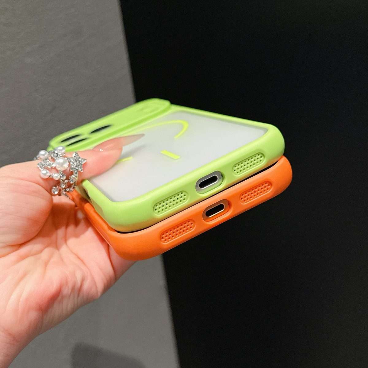 For iPhone 13 Pro Max Cooling Skin Feel Magnetic Phone Case(White)