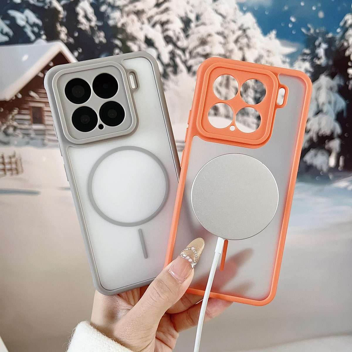For Xiaomi 15 Pro Cooling Skin Feel Magnetic Phone Case(White)