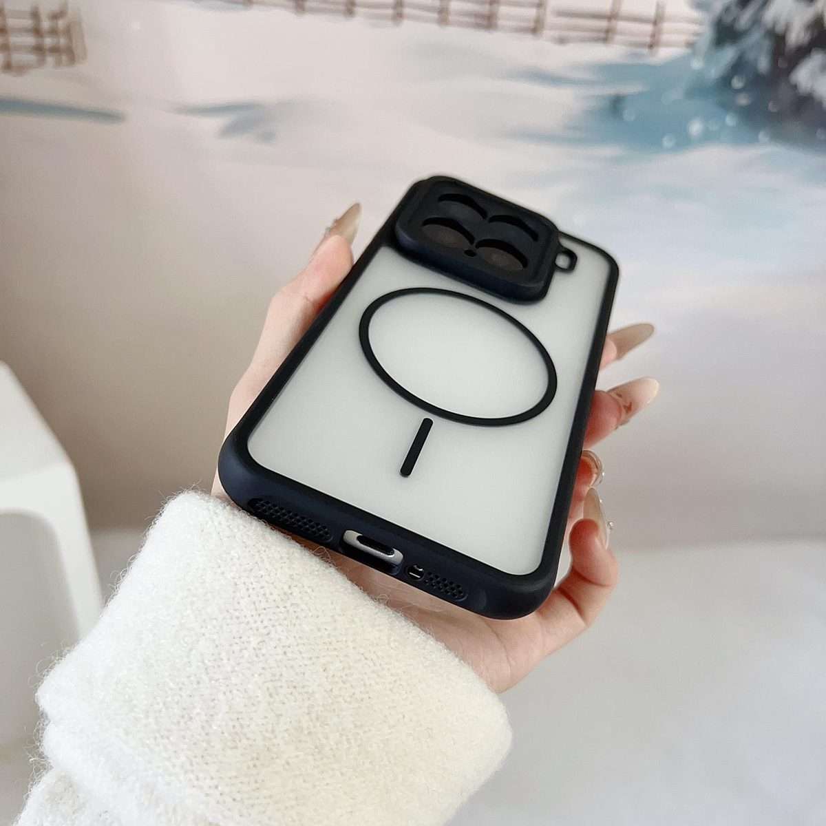 For Xiaomi 15 Pro Cooling Skin Feel Magnetic Phone Case(White)