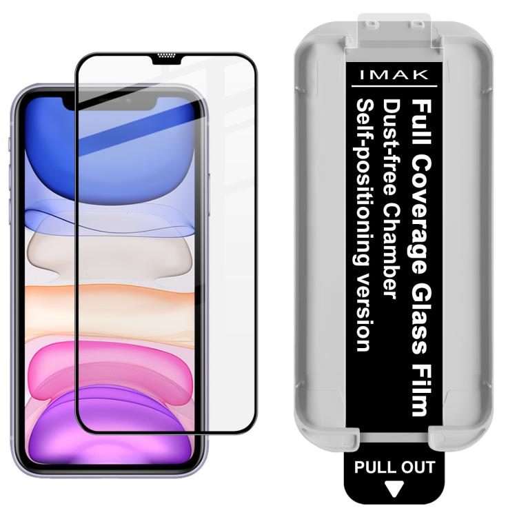For iPhone 11 Pro / X imak Dust-free Chamber Locator Full Coverage Tempered Glass Film