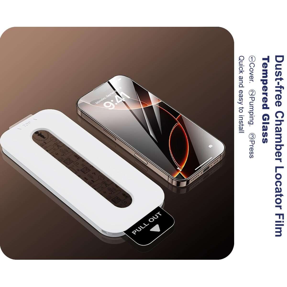For iPhone 11 Pro / X imak Dust-free Chamber Locator Full Coverage Tempered Glass Film