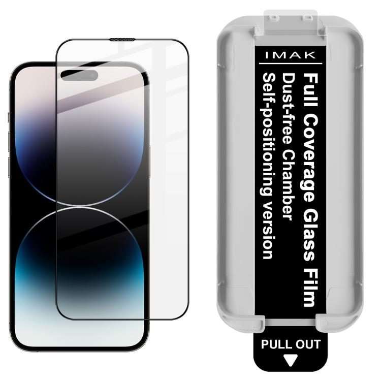For iPhone 15 Pro Max imak Dust-free Chamber Locator Full Coverage Tempered Glass Film