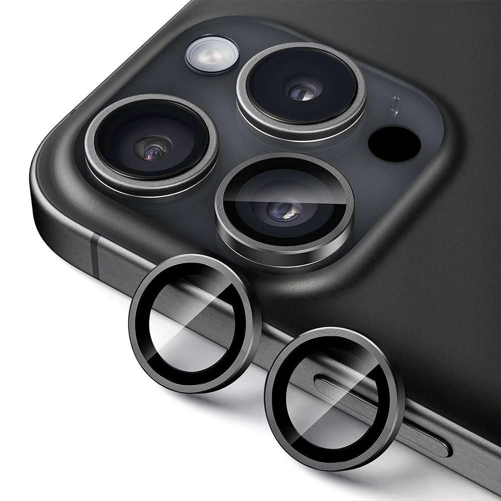 For iPhone 16 Pro / 16 Pro Max XDcase AF + AR Hawkeye Camera Lens Protector with Alig ... (Silver)