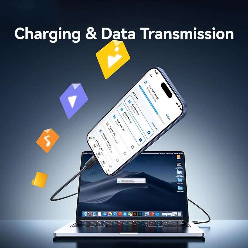 USAMS SJ777 U94 USB to Type-C 3A Fast Charging Data Cable, Length:1m(Black)