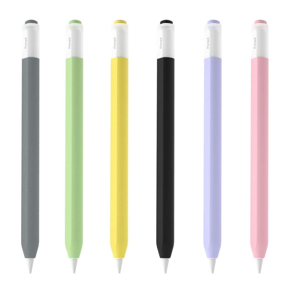 For Apple Pencil USB-C / 3 XDcase Jelly Detachable Cap Silicone Stylus Pen Sleeve(Grey)