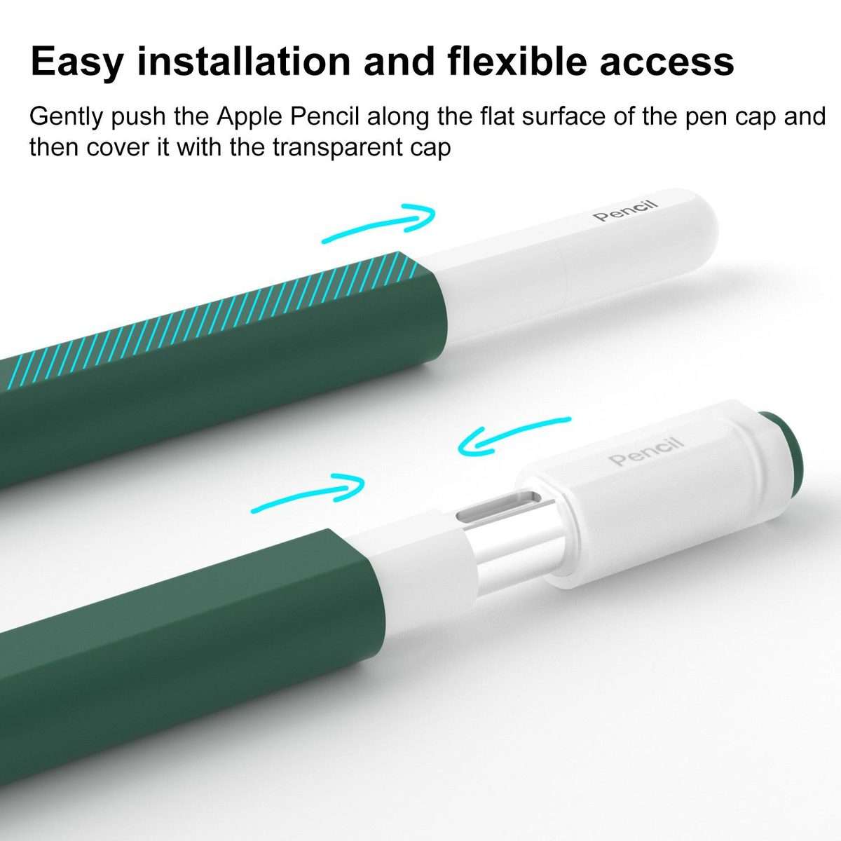 For Apple Pencil USB-C / 3 XDcase Jelly Detachable Cap Silicone Stylus Pen Sleeve(Grey)
