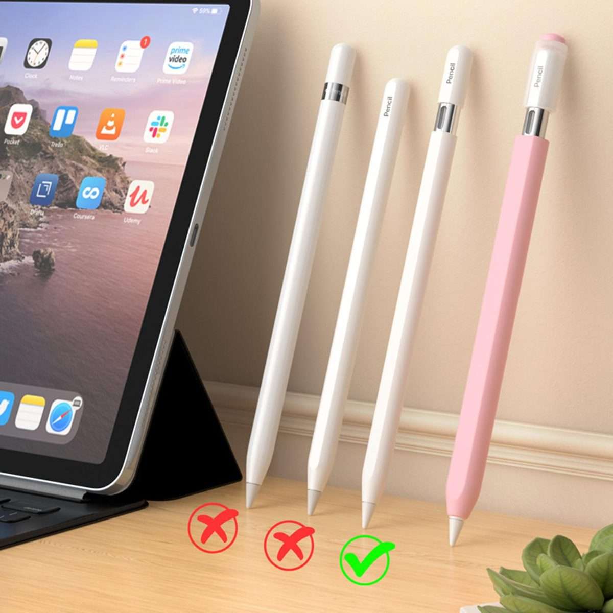 For Apple Pencil USB-C / 3 XDcase Jelly Detachable Cap Silicone Stylus Pen Sleeve(Grey)