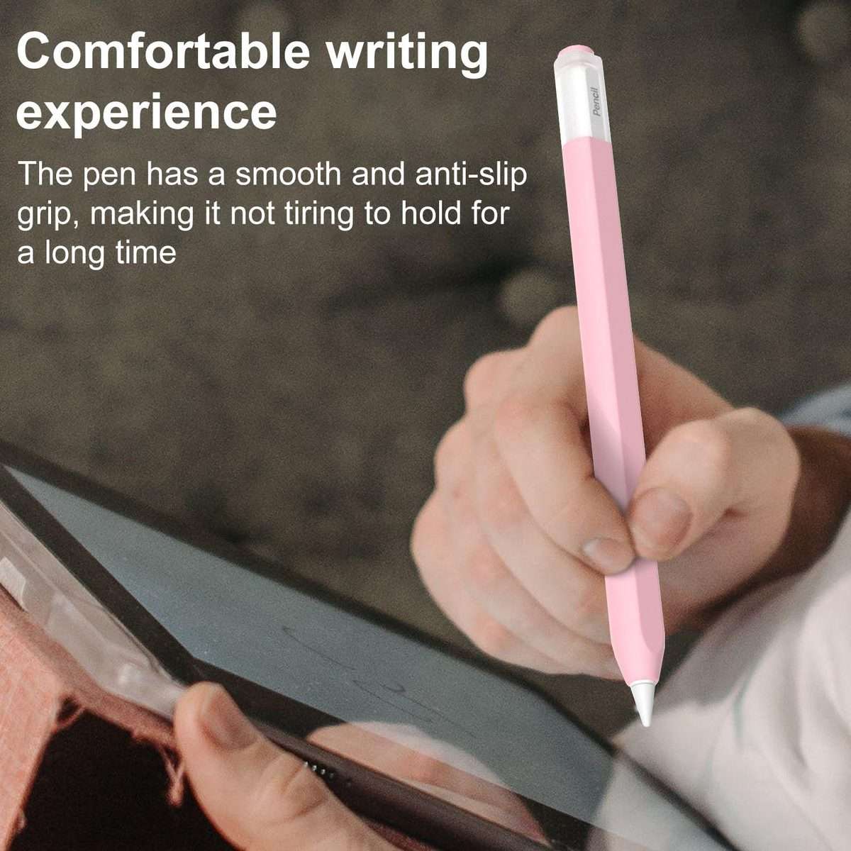 For Apple Pencil USB-C / 3 XDcase Jelly Detachable Cap Silicone Stylus Pen Sleeve(Grey)