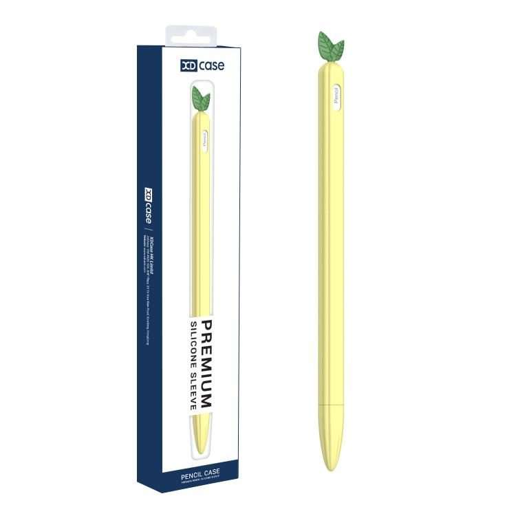 For Apple Pencil Pro / 2 XDcase Fruit & Veggie Anti-Slip Silicone Stylus Pen Sleeve(Pineapple)