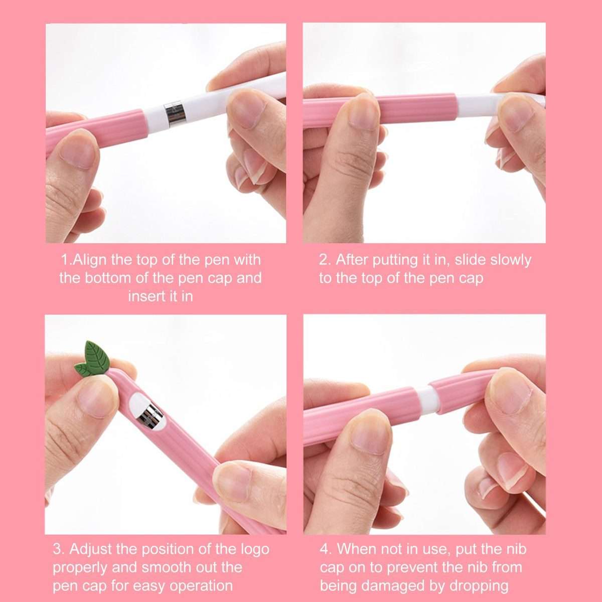 For Apple Pencil Pro / 2 XDcase Fruit & Veggie Anti-Slip Silicone Stylus Pen Sleeve(Pineapple)