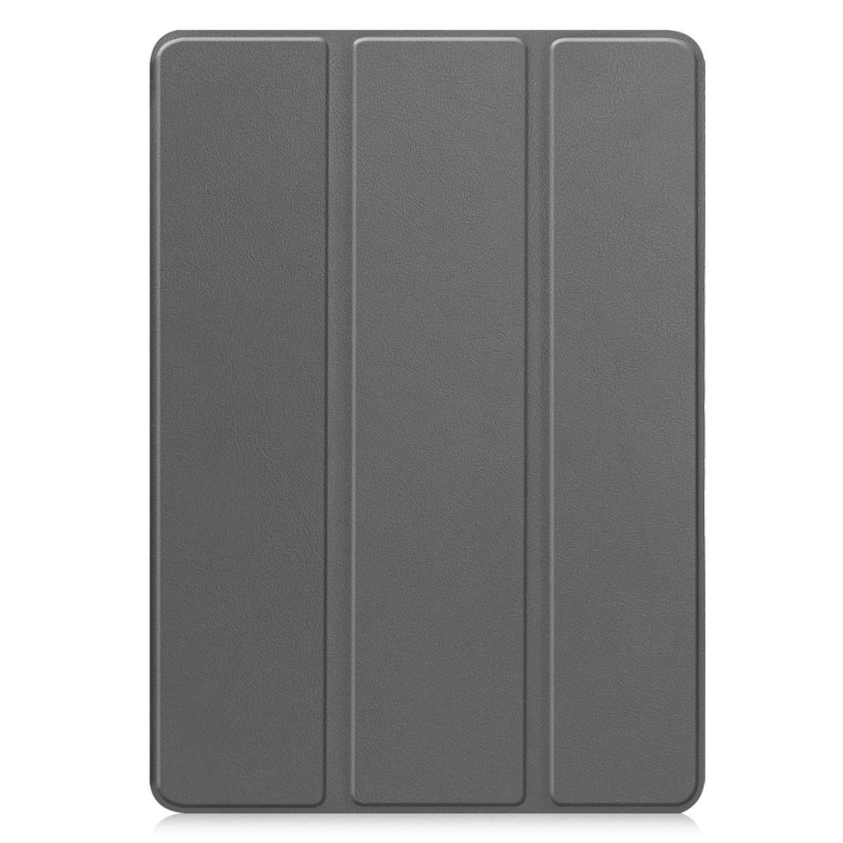 For Samsung Galaxy Tab A11+ Custer TPU Pure Color 3-Fold Holder Smart Leather Tablet Ca ... (Grey)