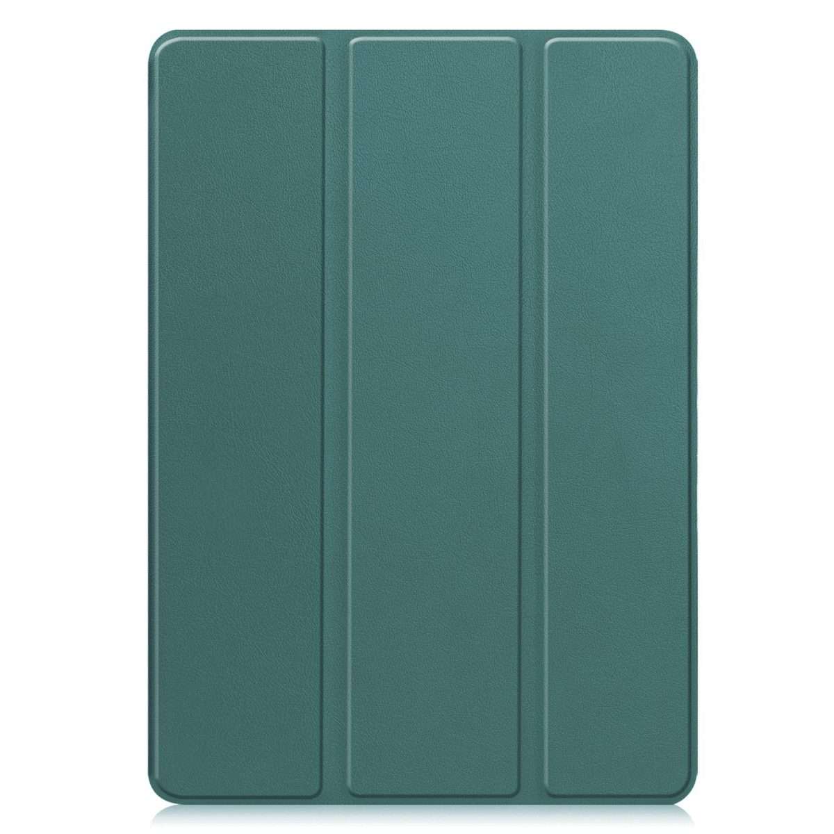 For Samsung Galaxy Tab A11+ Custer TPU Pure Color 3-Fold Holder Smart Leather Tab ... (Dark Green)