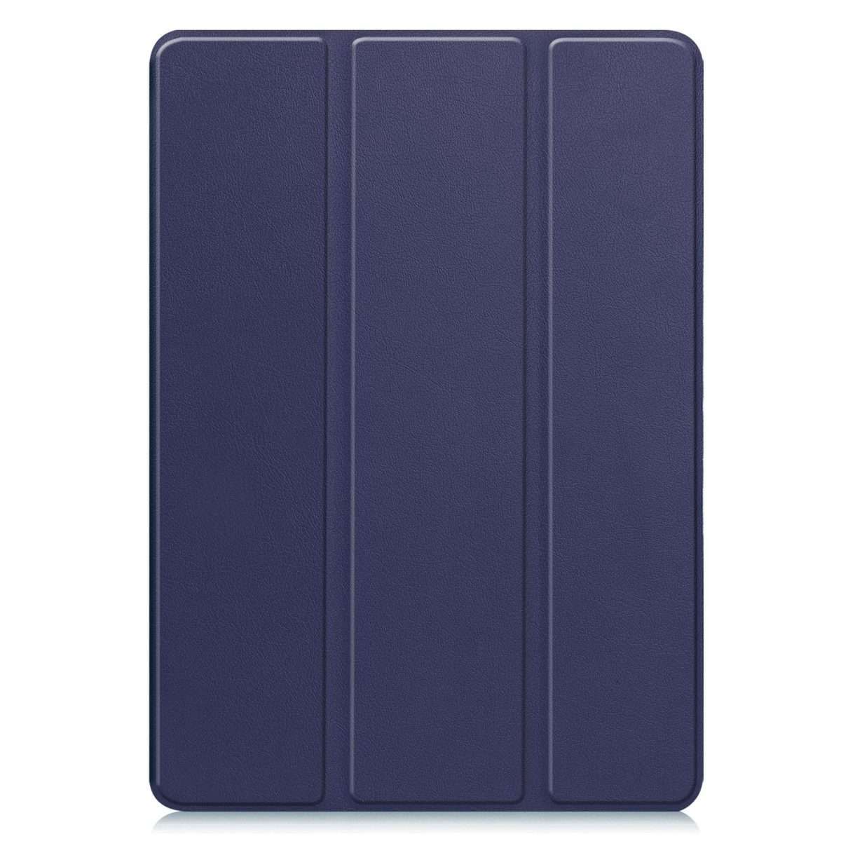 For Samsung Galaxy Tab A11+ Custer TPU Pure Color 3-Fold Holder Smart Leather Tabl ... (Dark Blue)