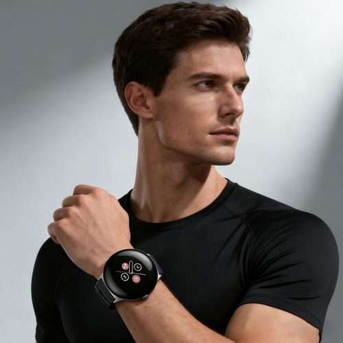 For Google Pixel Watch 4 / 3 / 2 / 1 41mm xDfind Flat-head Dual-color Silic ... (Black+Royal Blue)
