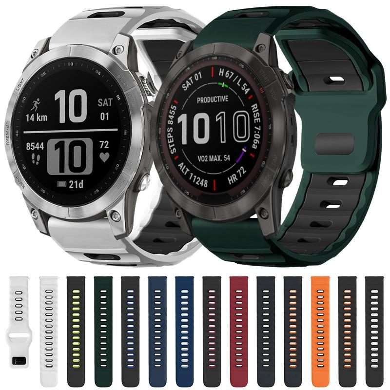 For Garmin Forerunner 220/735/735XT/230/235 xDfind Flat-head Dual-co ... (Black+Fluorescent Green)