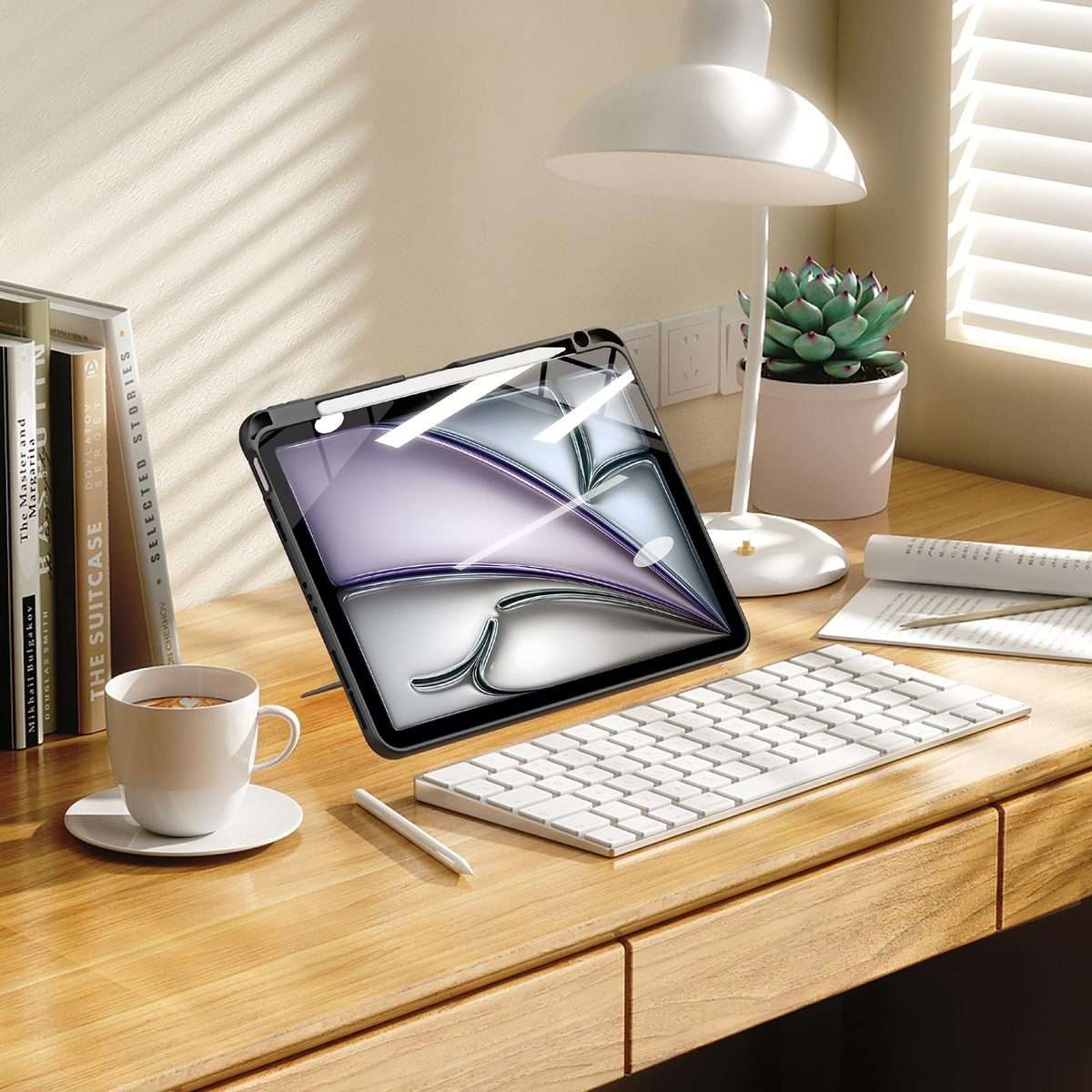 For iPad Air 11 2025 / 2024 / 2026 DUX DUCIS Axis Series Multi-functional Holder Table ... (Black)