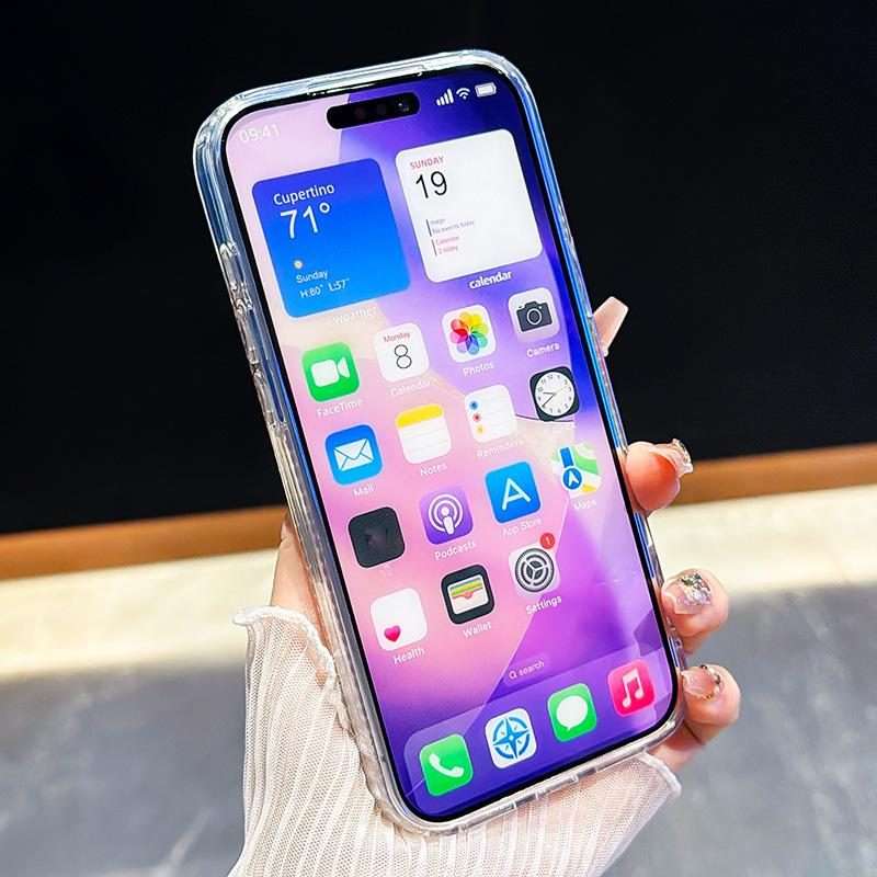 For iPhone 13 Pro Max Sparkling IMD Colorful Bow Phone Case with Bracelet(Glitter Light Purple)