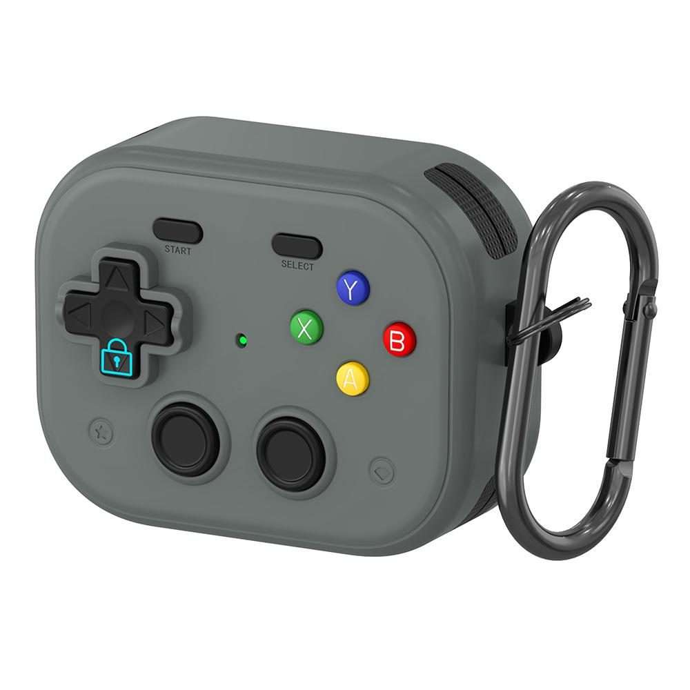 For AirPods Pro 2 / 1 XDcase Retro Game Console Design Earbuds Protective Case(Grey)
