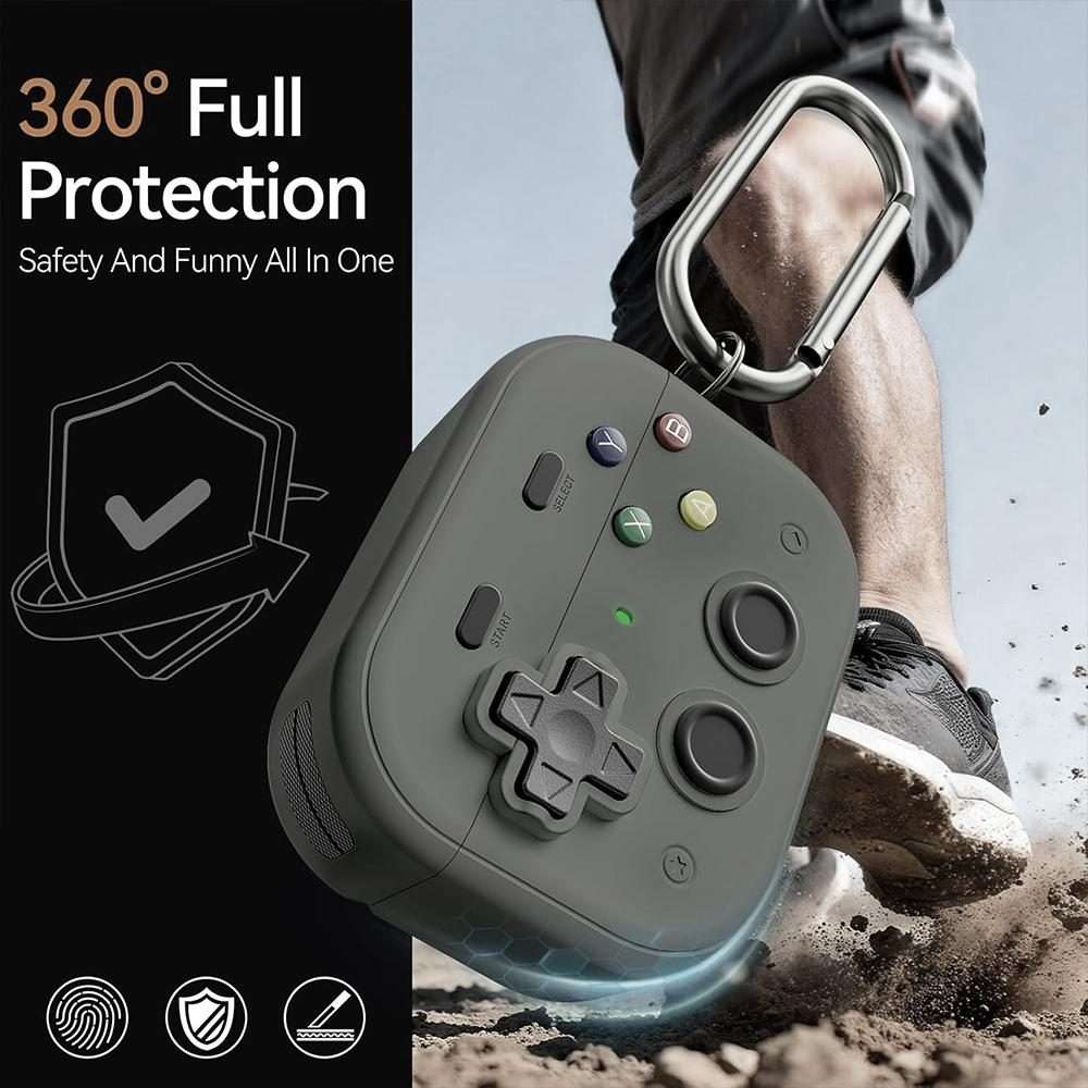 For AirPods Pro 2 / 1 XDcase Retro Game Console Design Earbuds Protective Case(Grey)