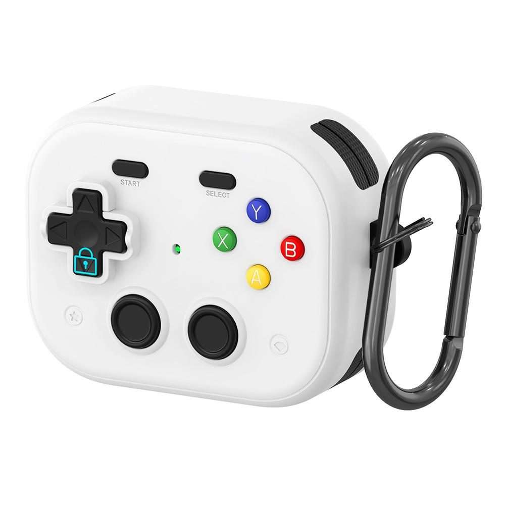 For AirPods Pro 2 / 1 XDcase Retro Game Console Design Earbuds Protective Case(White)