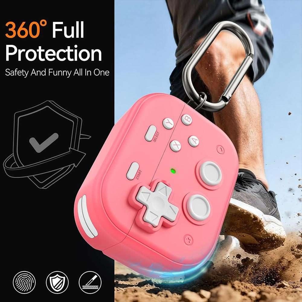 For AirPods Pro 2 / 1 XDcase Retro Game Console Design Earbuds Protective Case(Green)