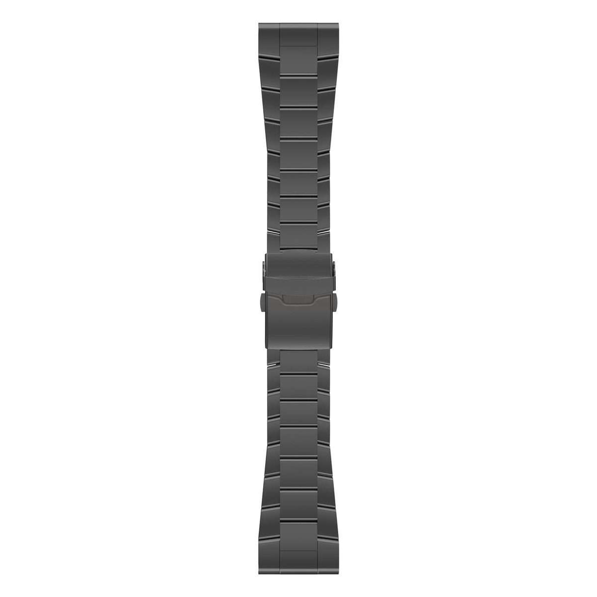 For Garmin 26mm Safety Bckle Titanium Alloy Quick Release Watch Band(Black)