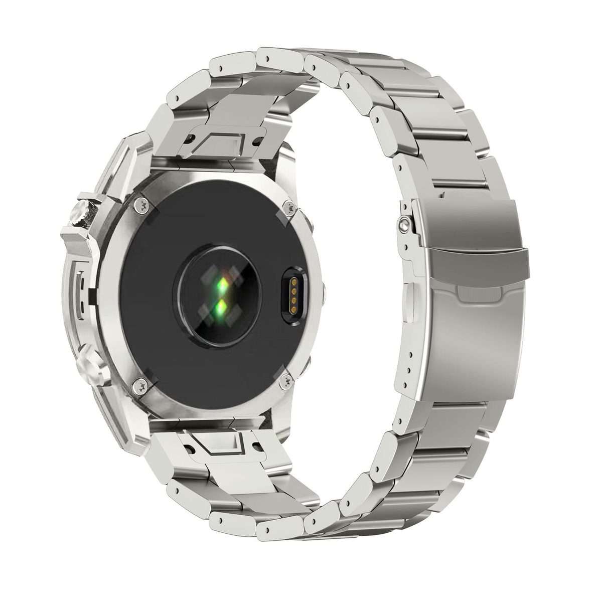 For Garmin 26mm Safety Bckle Titanium Alloy Quick Release Watch Band(Titanium)
