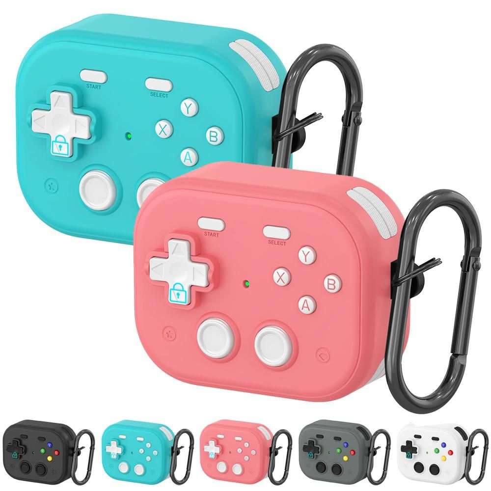 For Samsung Galaxy Buds3 / 3 Pro / 3 FE XDcase Retro Game Console Design Earbuds Prote ... (White)