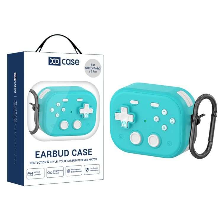 For Samsung Galaxy Buds3 / 3 Pro / 3 FE XDcase Retro Game Console Design Earbuds Protec ... (Blue)