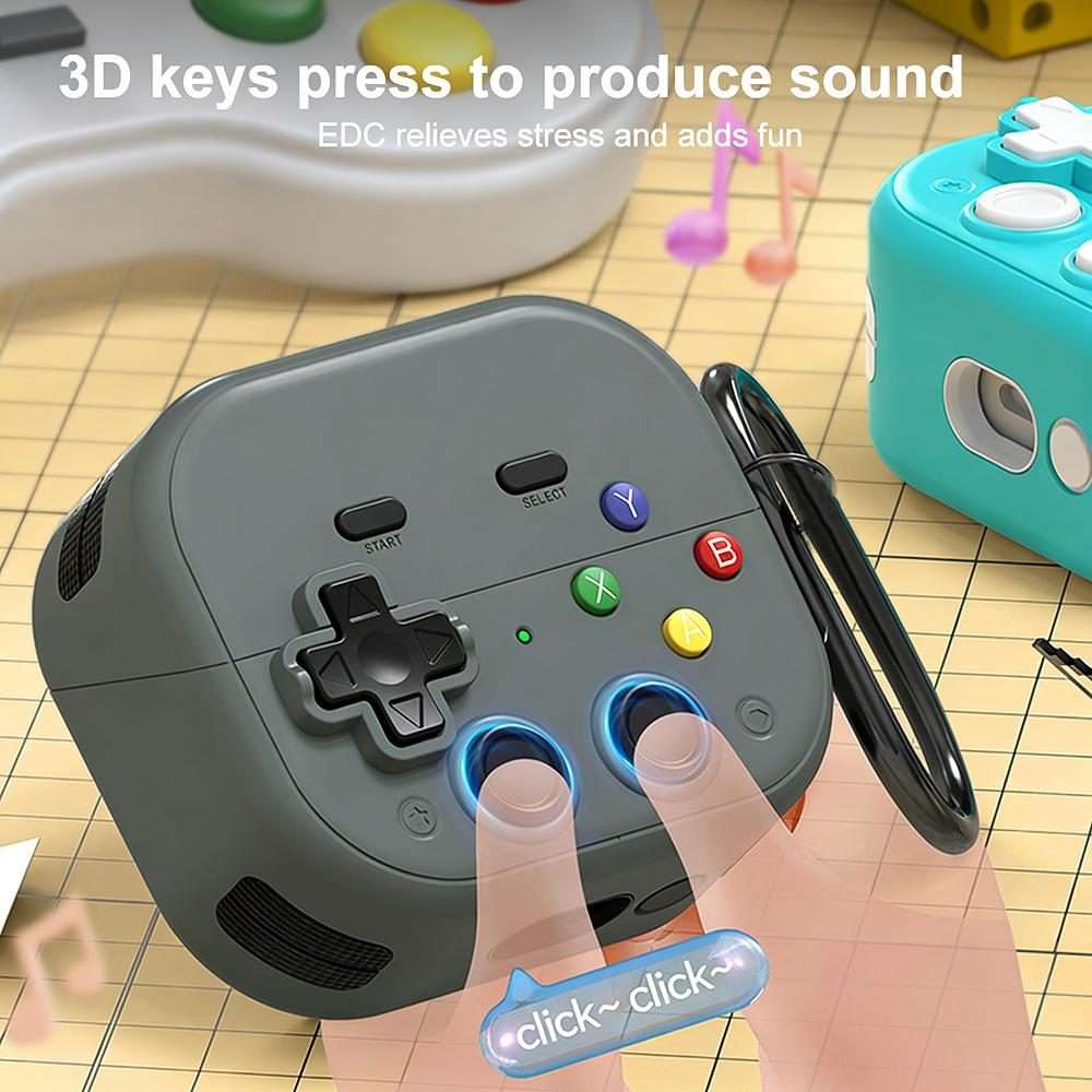 For Samsung Galaxy Buds3 / 3 Pro / 3 FE XDcase Retro Game Console Design Earbuds Protec ... (Blue)