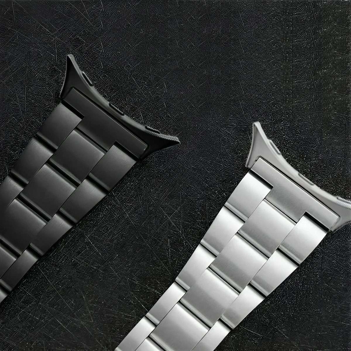 For Google Pixel Watch 4 / 3 / 2 / 1 41mm Slim Three Beads Stainless Steel Watch Band(Silver)