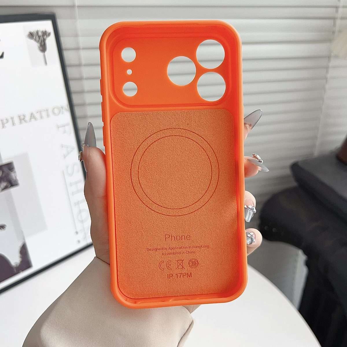 For iPhone 12 Pro Max Skin Feel Color Blocking Cooling Magnetic Phone Case(Dark Green)