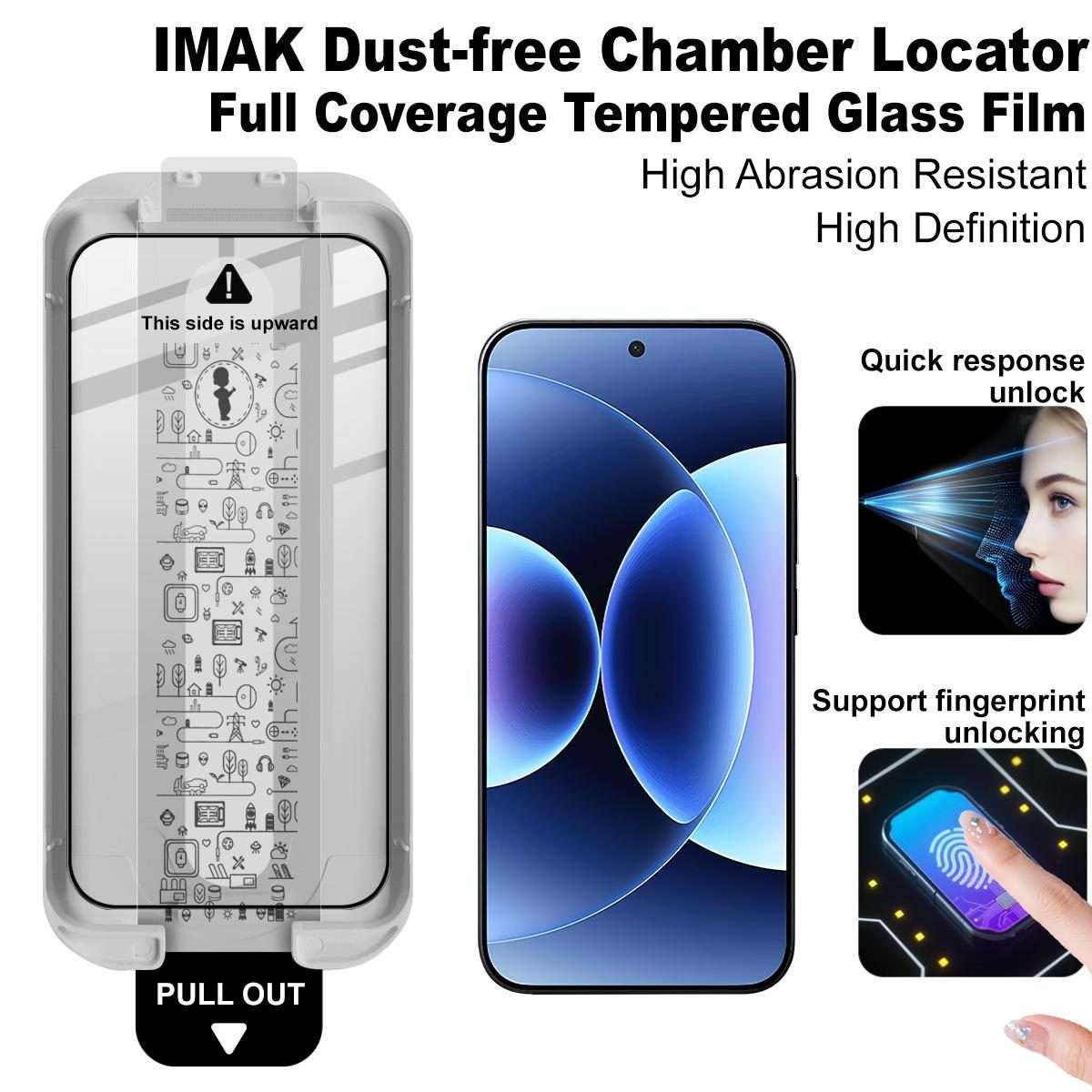 For Xiaomi 17 Pro Max imak Dust-free Chamber Locator Full Coverage Tempered Glass Film