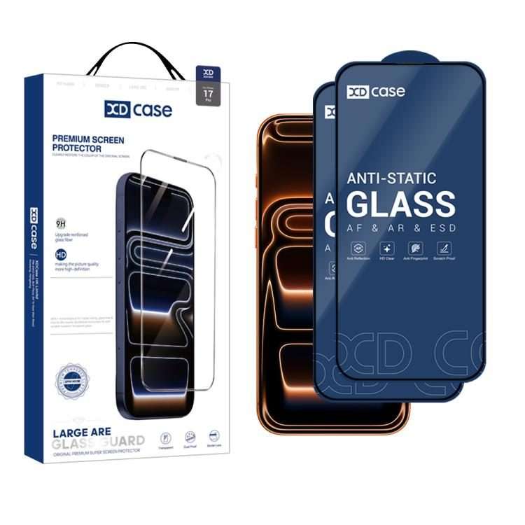 For iPhone 17 Pro XDcase 2pcs / Pack Silk Screen Printed HD Tempered Glass Film