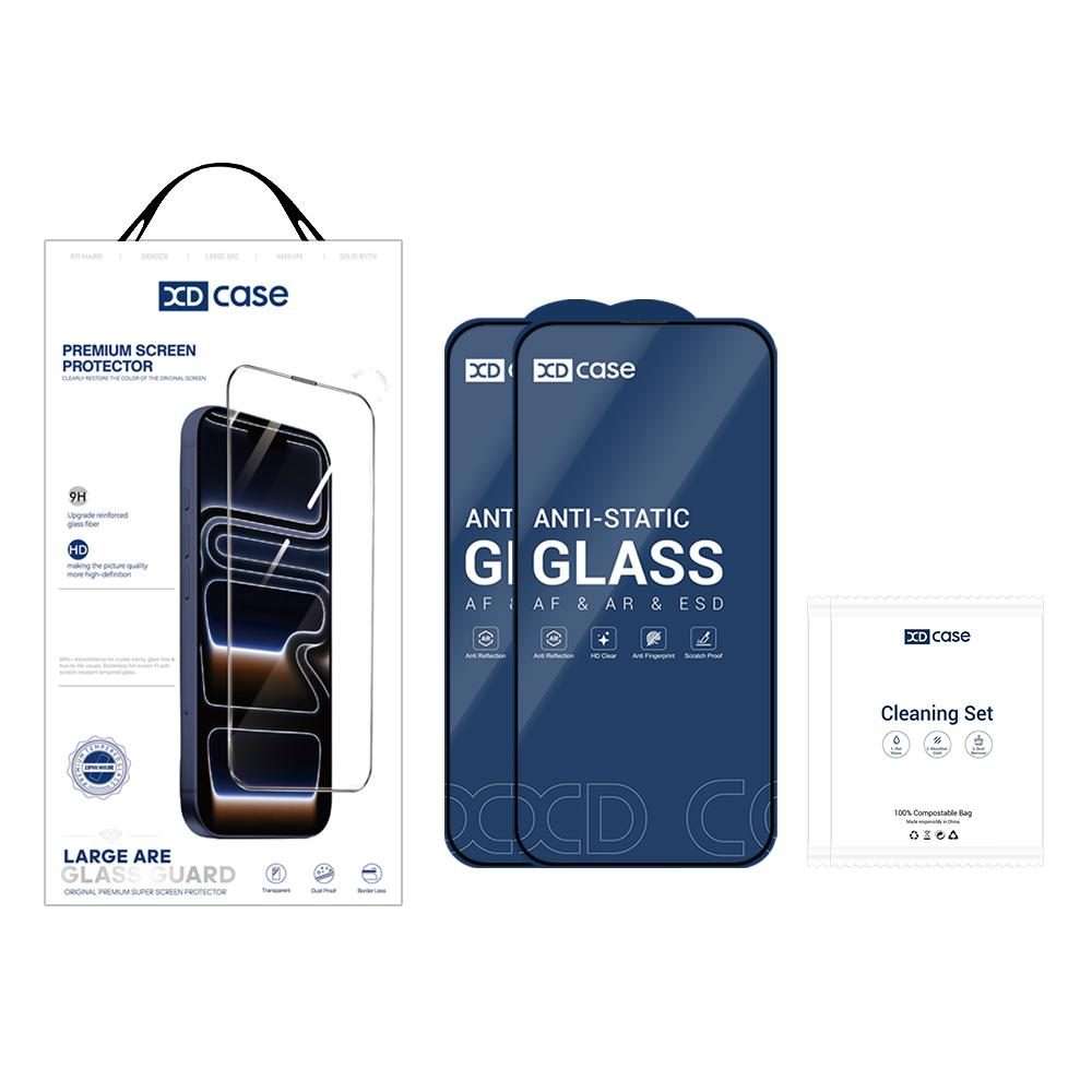 For iPhone 16 Pro Max XDcase 2pcs / Pack Silk Screen Printed HD Tempered Glass Film
