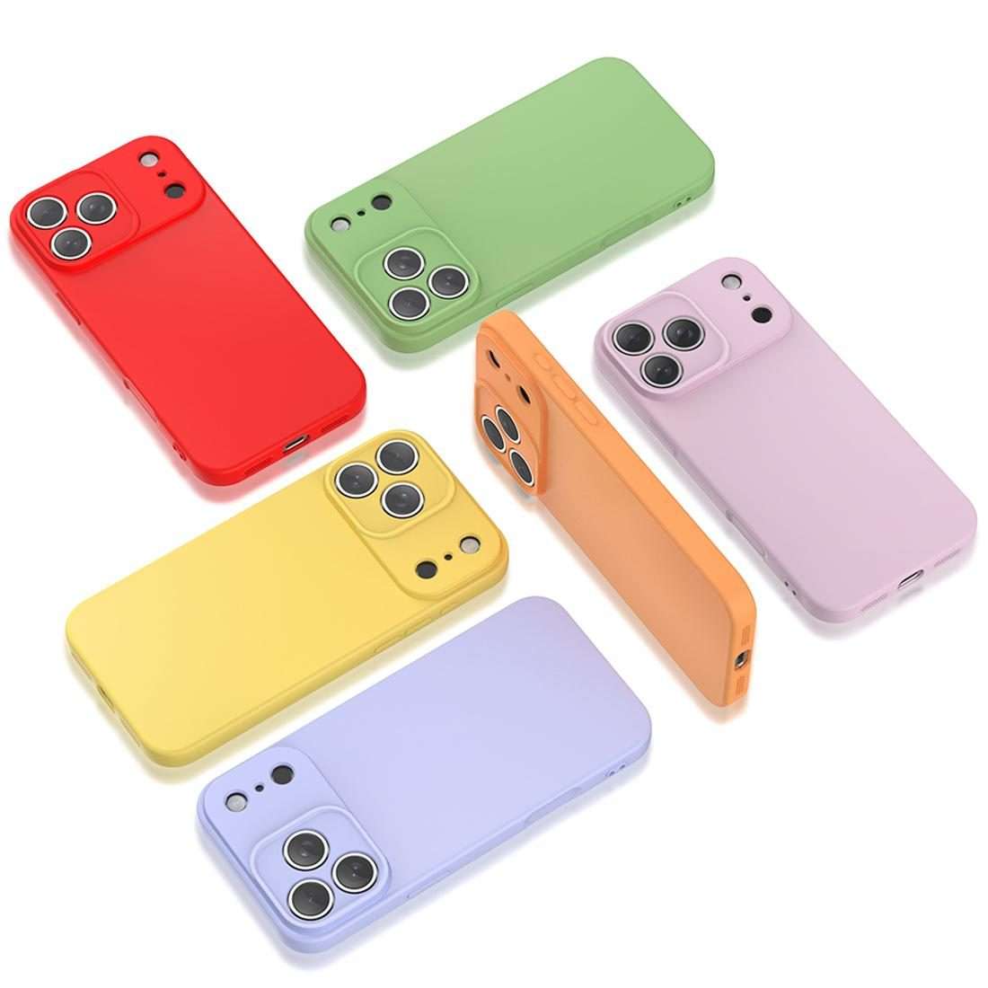 For iPhone 17 Pro XDcase AI Button Integrated Full Coverage Imitation Silicone Phone Case(Green)