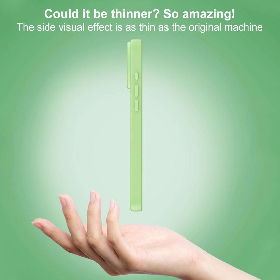 For iPhone 17 Pro XDcase AI Button Integrated Full Coverage Imitation Silicone Phone Case(Green)
