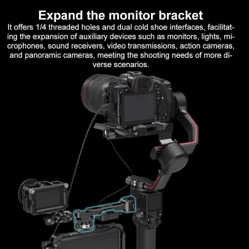 For DJI RS4 / RS3 / RSC2 SmallRig Gimbal Mount Extended Quick Release Plate