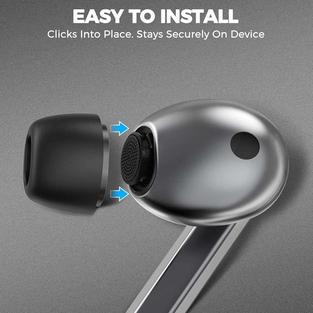 For Samsung Galaxy Buds3 Pro XDcase 4 Pairs Replacement Memory Foam Ear Tips, XS/S/M/L Size(Grey)