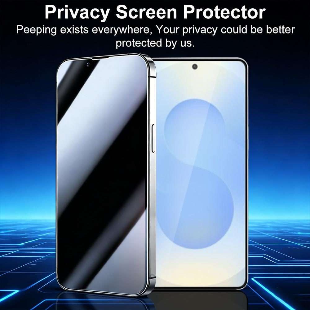 For Samsung Galaxy S25+ 5G XDcase 5pcs / Pack Silk Screen Printed Anti-Peep Tempered Glass Screen