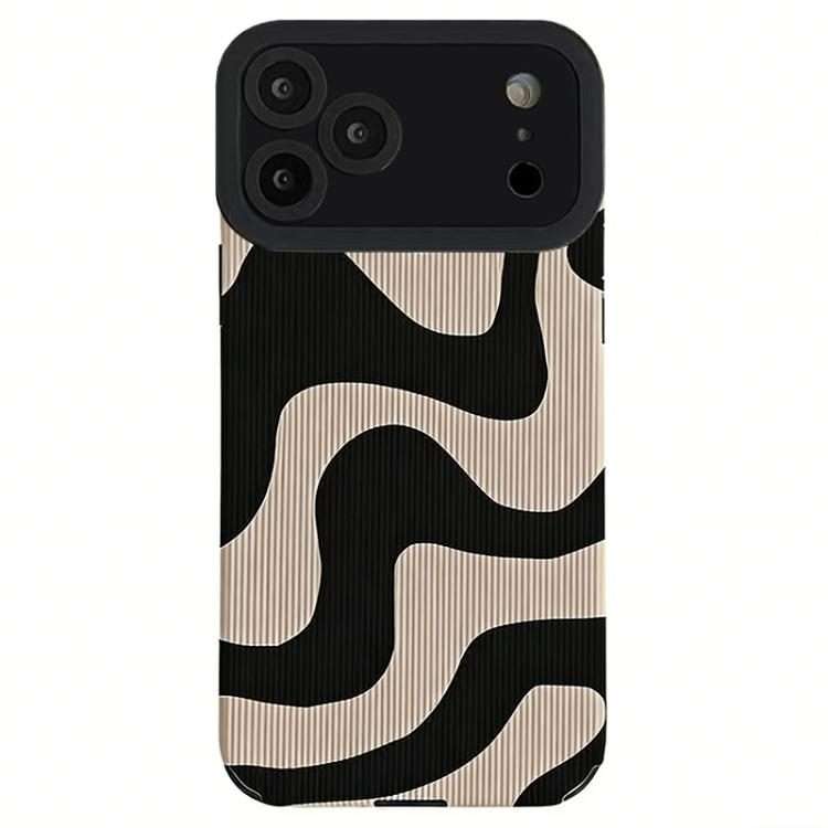 For iPhone 17 Pro Leather-Textured TPU Phone Case(Zebra Pattern)