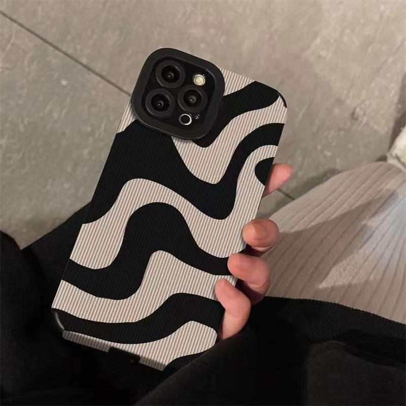 For iPhone 17 Pro Leather-Textured TPU Phone Case(Zebra Pattern)