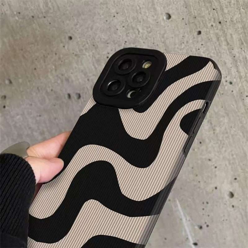 For iPhone 17 Pro Leather-Textured TPU Phone Case(Zebra Pattern)