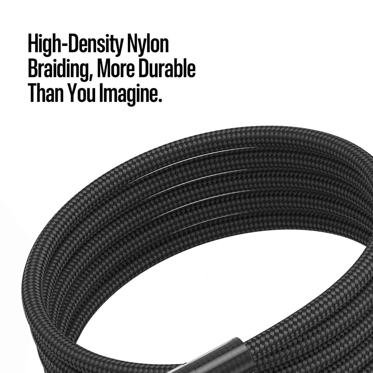 DUX DUCIS WLCM Series 27W Type-C to 8 Pin Transparent Gradient Braided Data Cable, Len ... (Black)