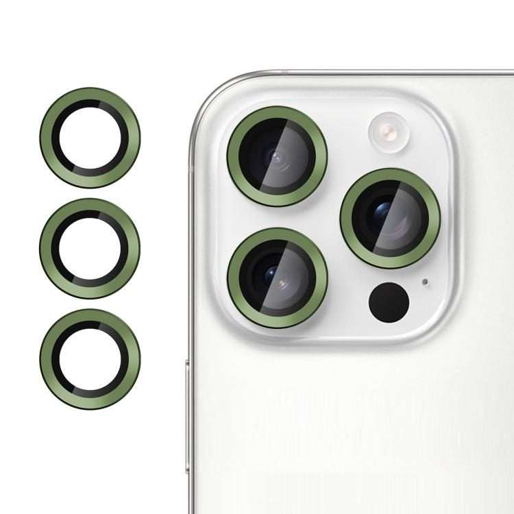 For iPhone 15 Pro / 15 Pro Max Kalebol No Flicker Ultra-Thin Individual Camera Lens Te ... (Green)