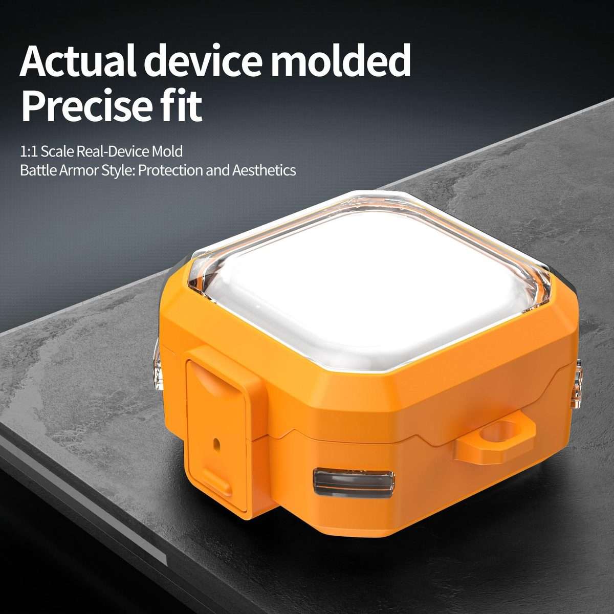 For Samsung Galaxy Buds4 / 4 Pro XDcase Rugged Armor Clear View Earphone Case(Orange)